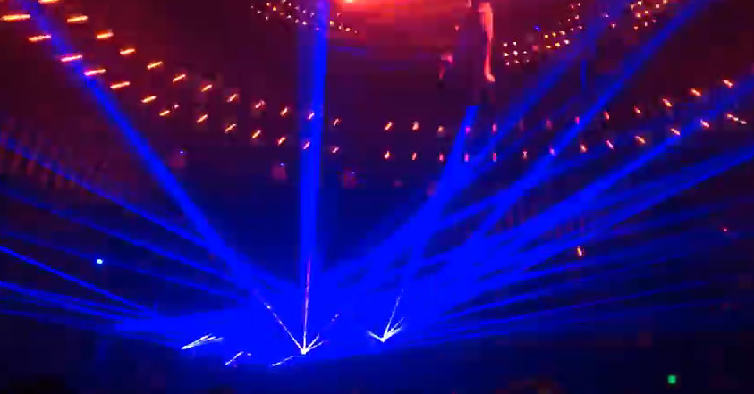 Epic laser light show