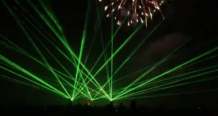 Green & Yellow lasers, laser light shows