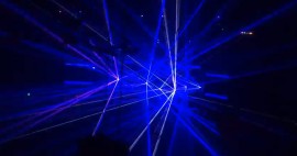 insane laser light show spectacle
