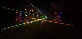 rave with lasers, night club with lasers