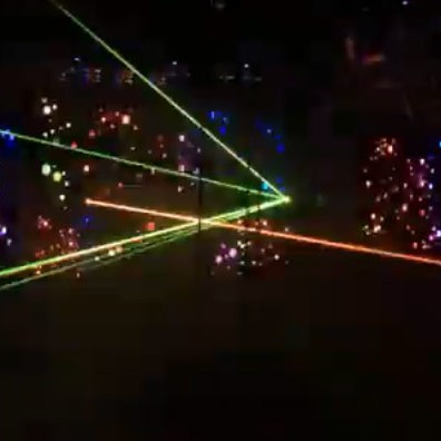 rave with lasers, night club with lasers