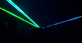 Green & Blue Laser Light Show